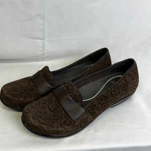 Dansko Oksana Brown Floral Print Clogs‎ Women's Size 40 US 9.5-10